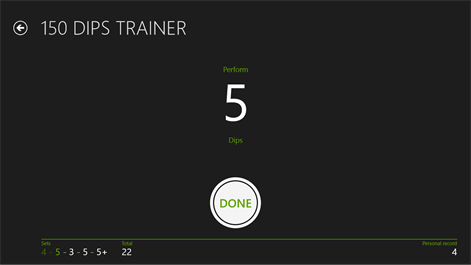 150 Dips Trainer Screenshots 2