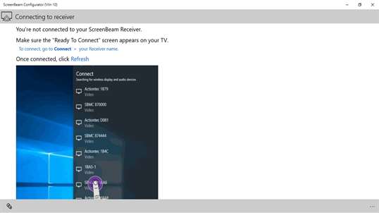 ScreenBeam Configurator (Win 10) screenshot 1