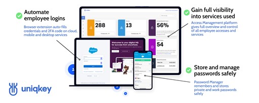 Uniqkey - Password Manager marquee promo image