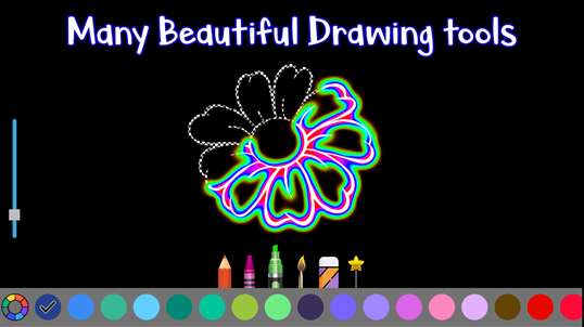Glow Learn to Draw Flowers screenshot 4