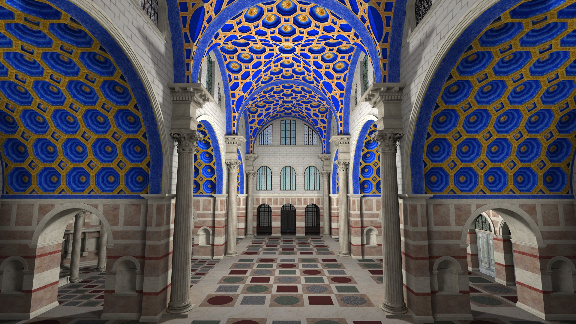 Rome Reborn: The Basilica of Maxentius Screen Grabs 4