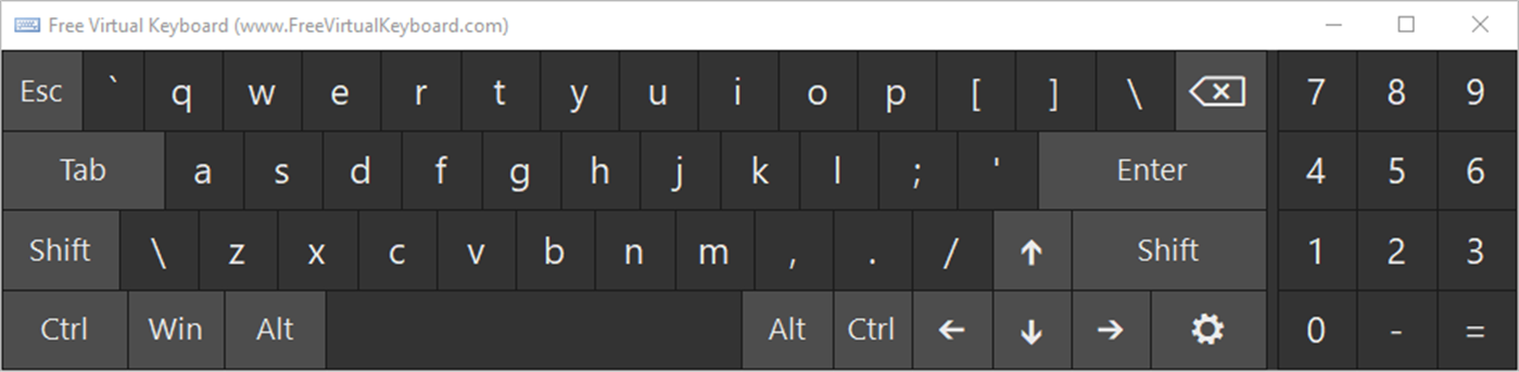 #7. Free Virtual Keyboard (Windows) Ved: Comfort Software Group