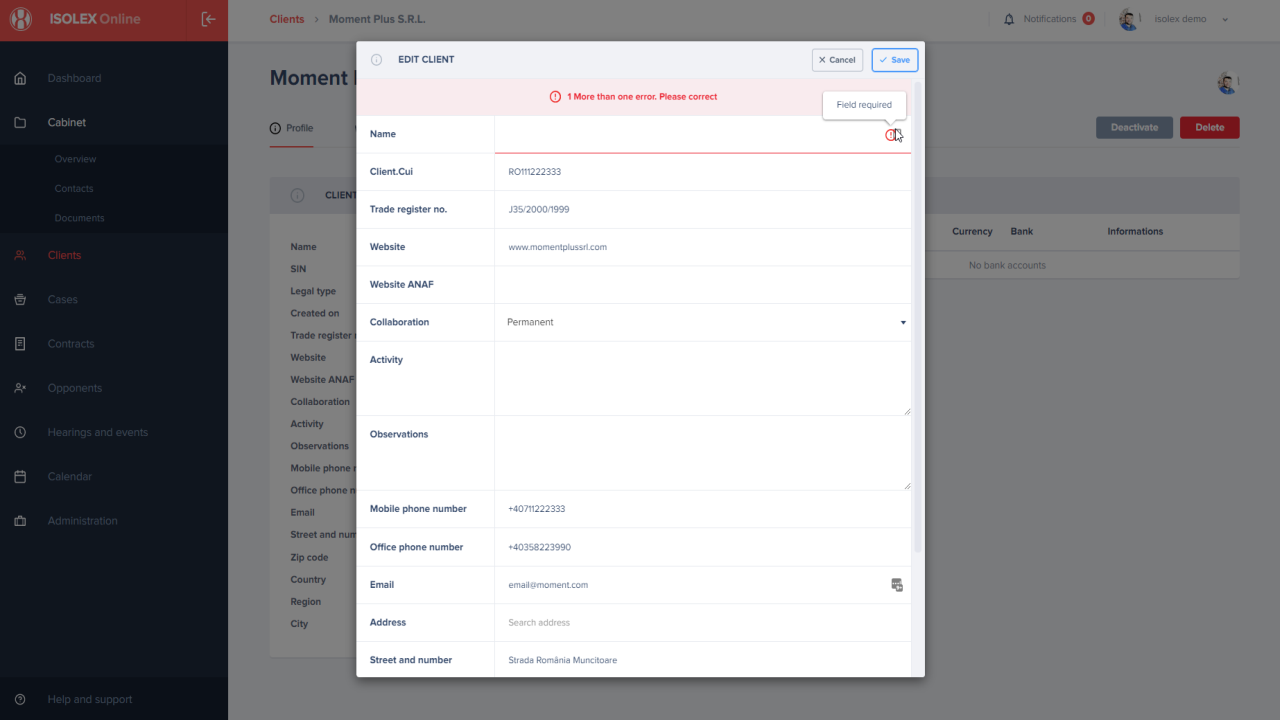 Snapshot 4 of isoLEX - legal app
