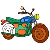 MotorBikes Color By Number - Vehicles Coloring Book