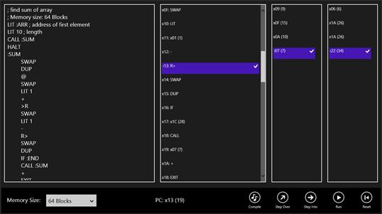 Stack CPU screenshot 6