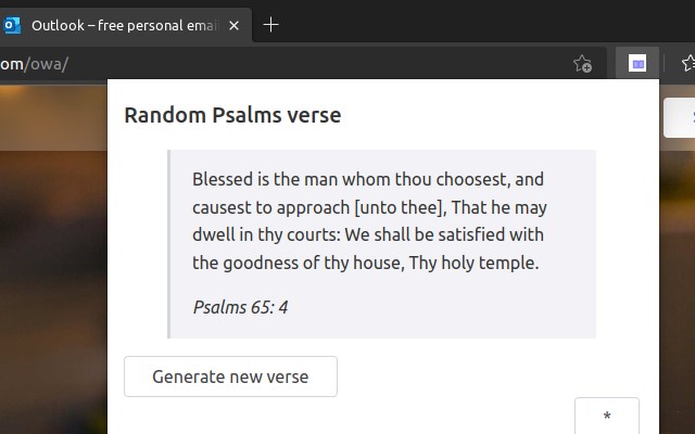 Random Psalms verse