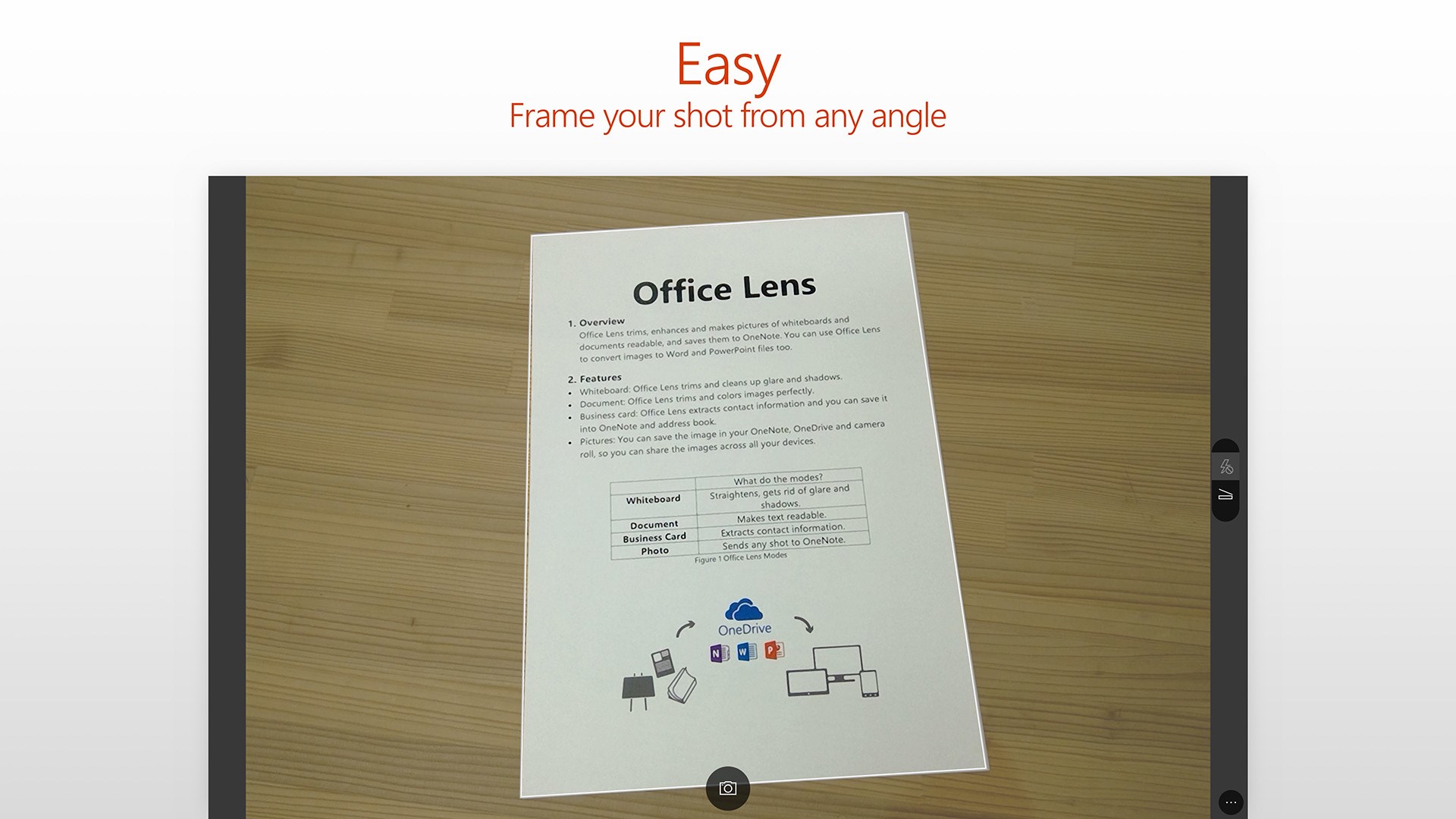 Office Lens for Windows 10 Mobile