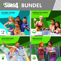 De Sims™ 4 Buitenpret Bundel – Eiland Leven, Perfecte Patio Accessoires, Achtertuin Accessoires, Wasgoed Accessoires