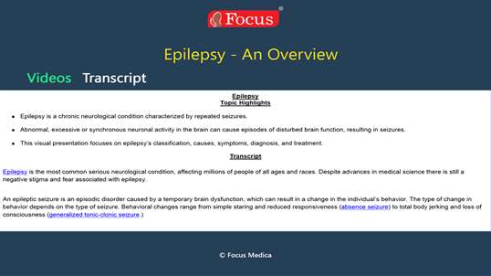 Epilepsy - An Overview screenshot 3