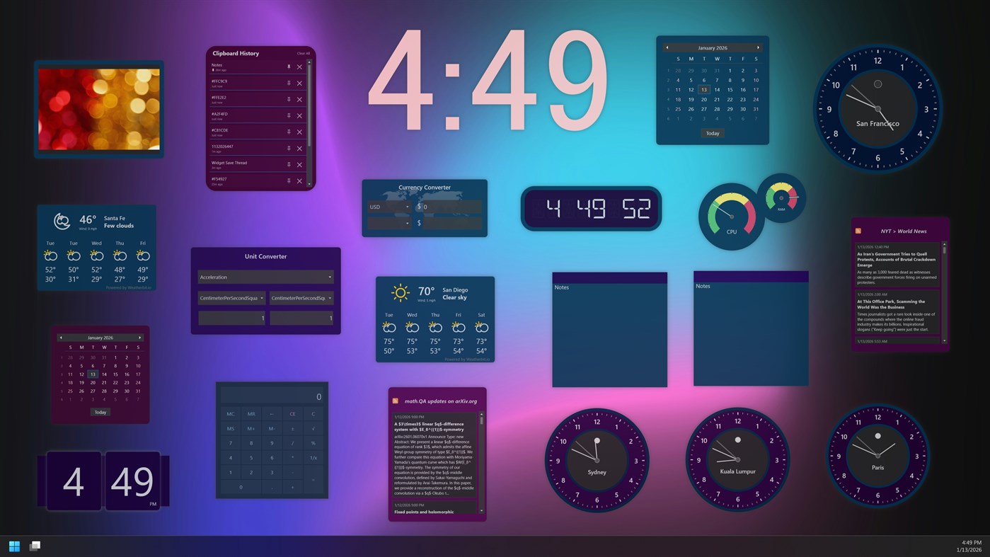 #1. Widget Launcher (Windows) 来自: Chan Software Solutions