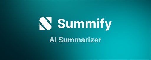 Summify - AI summarize assistant marquee promo image