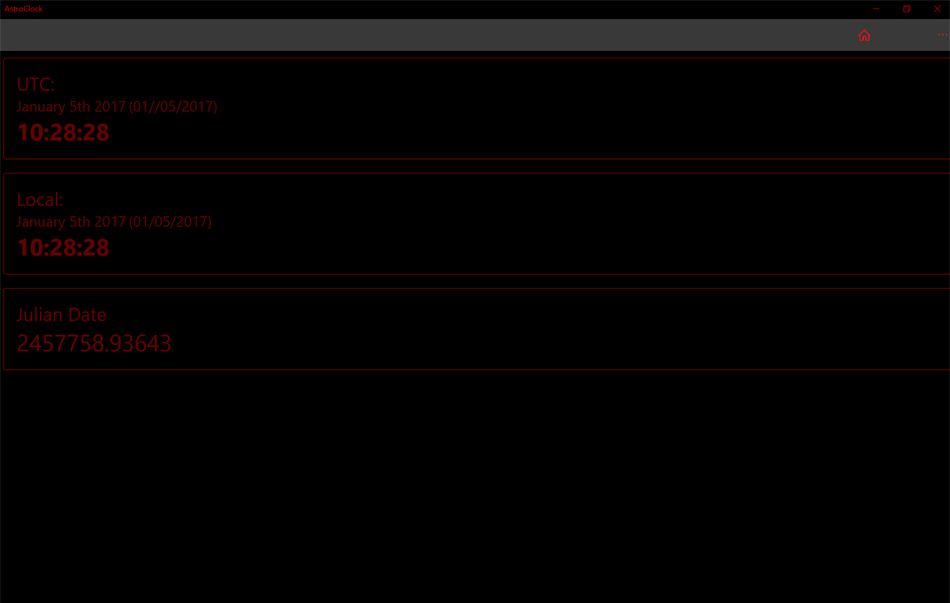 AstroClock (Windows) 由: Asterope Systems