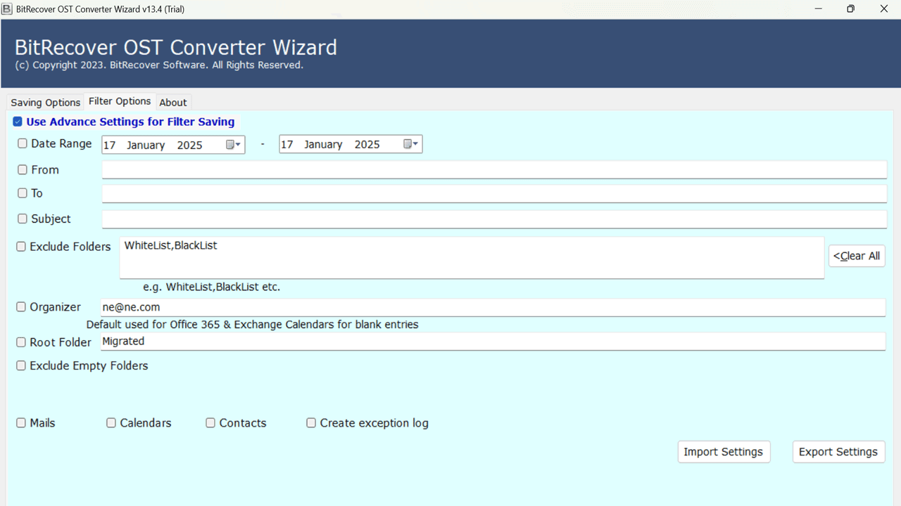 Snapshot 6 of BitRecover for OST to Gmail Converter