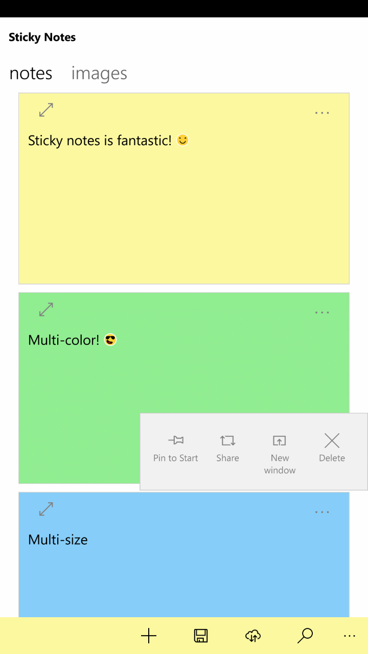 sticky notes for my desktop