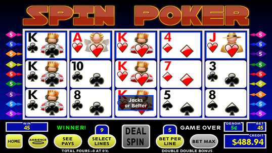 Spin Poker screenshot 1
