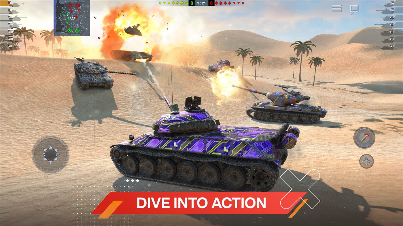 #5. World of Tanks Blitz (Windows) Ved: Wargaming Group Limited