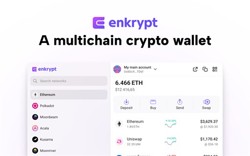 Enkrypt: Multichain Crypto Wallet for ETH, BTC & Solana