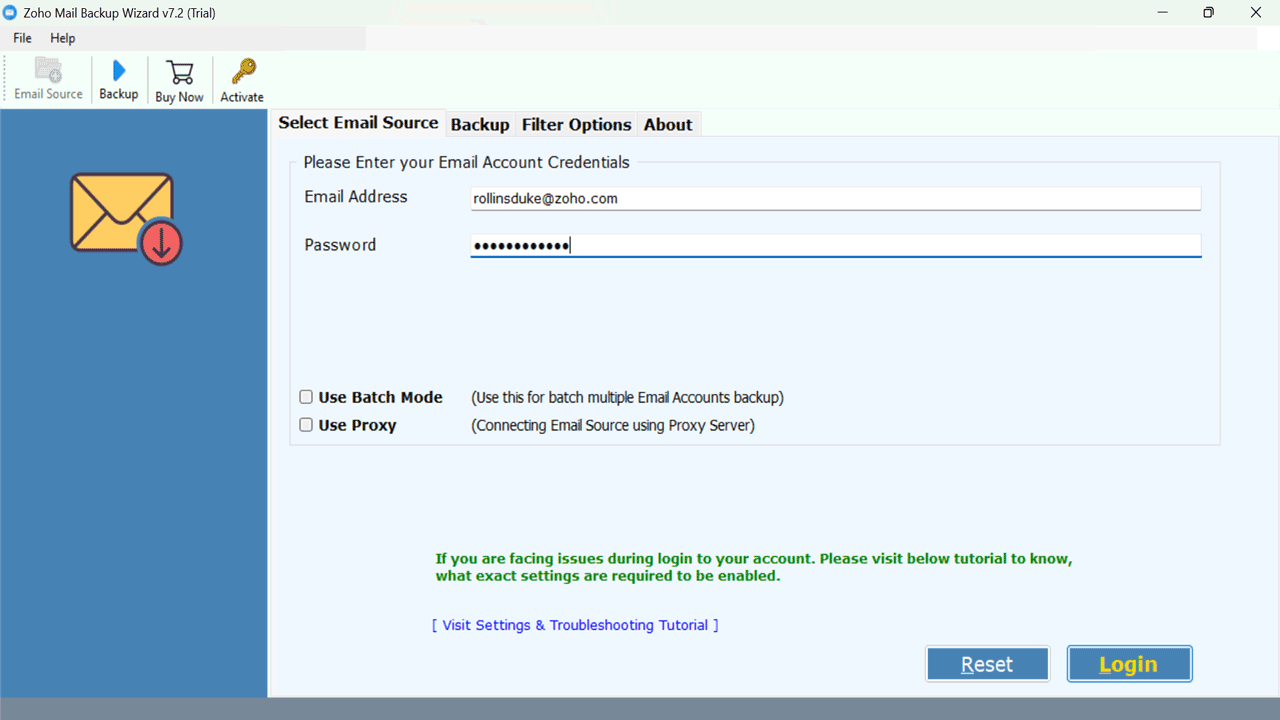 Snapshot 2 of RecoveryTools Zoho Mail Backup Tool
