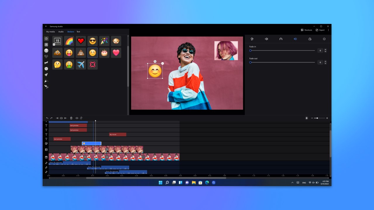 Samsung Studio screenshot