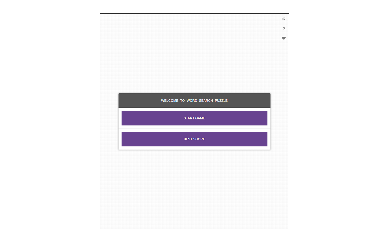 Word Search Puzzle