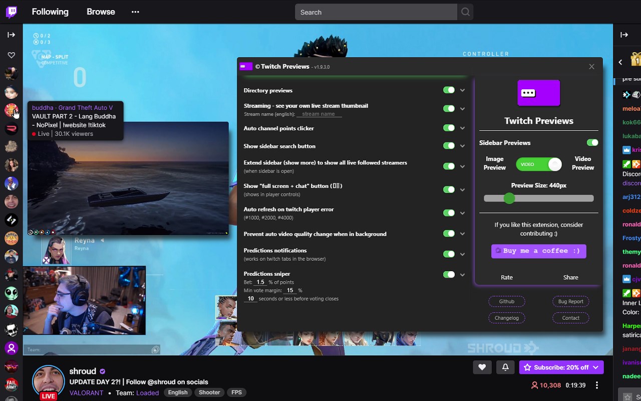 Twitch Previews Microsoft Edge Addons