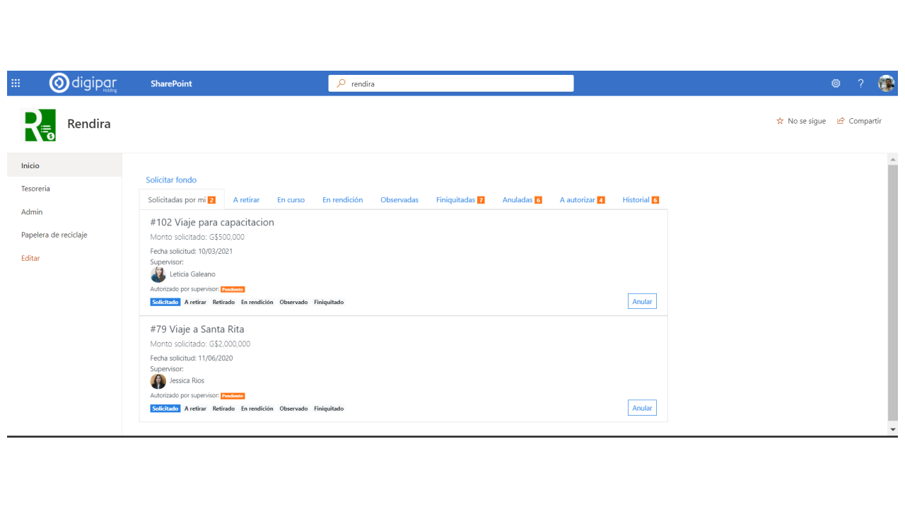 Snapshot 1 of Rendira