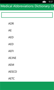 Medical Abbreviations Dictionary Offline screenshot 1