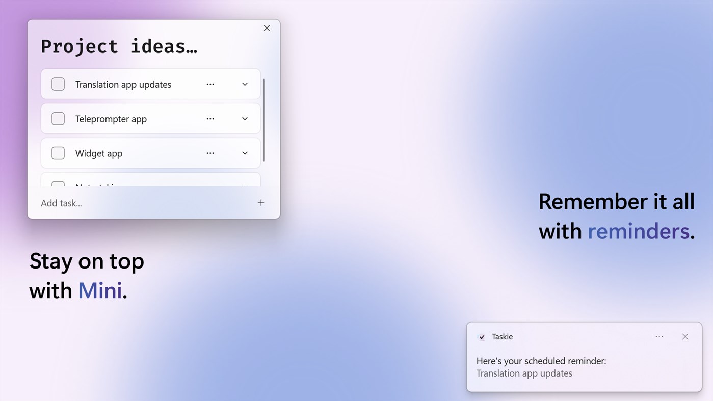 #3. Taskie (Windows) 由: shefer's labs