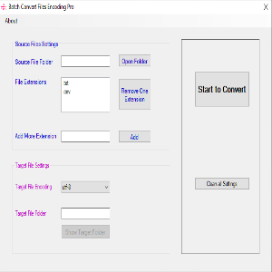 Batch Convert Files Encoding Pro