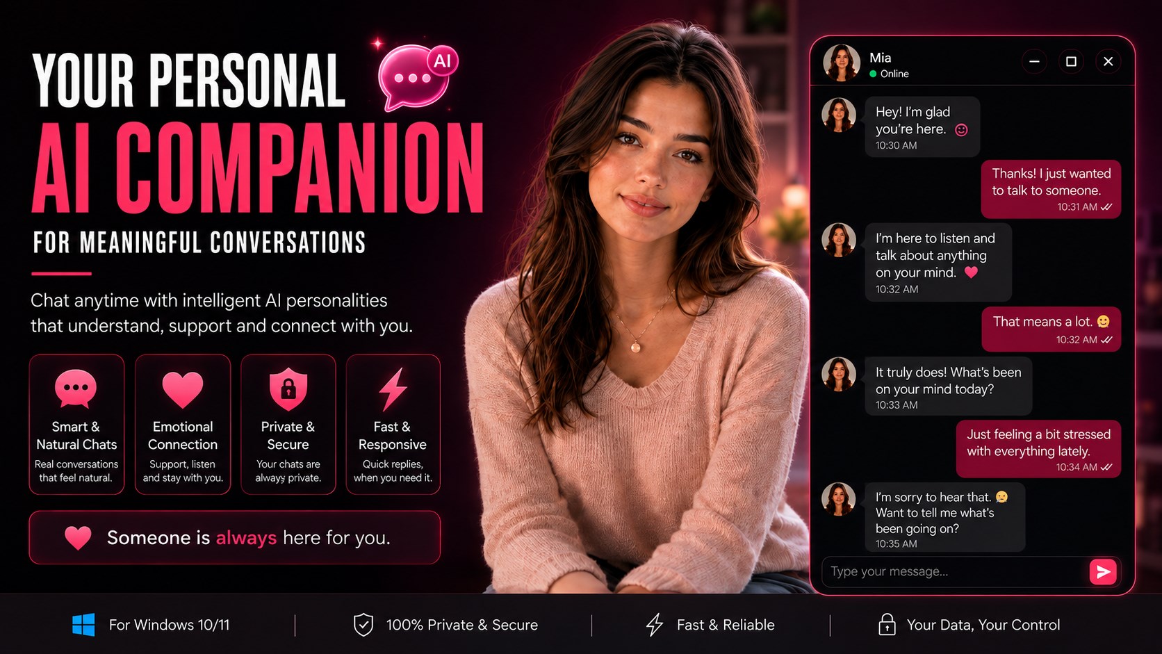 AI Companion - Mia Chat screenshot