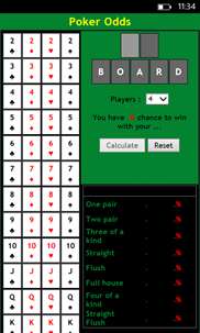 Poker Odds screenshot 1