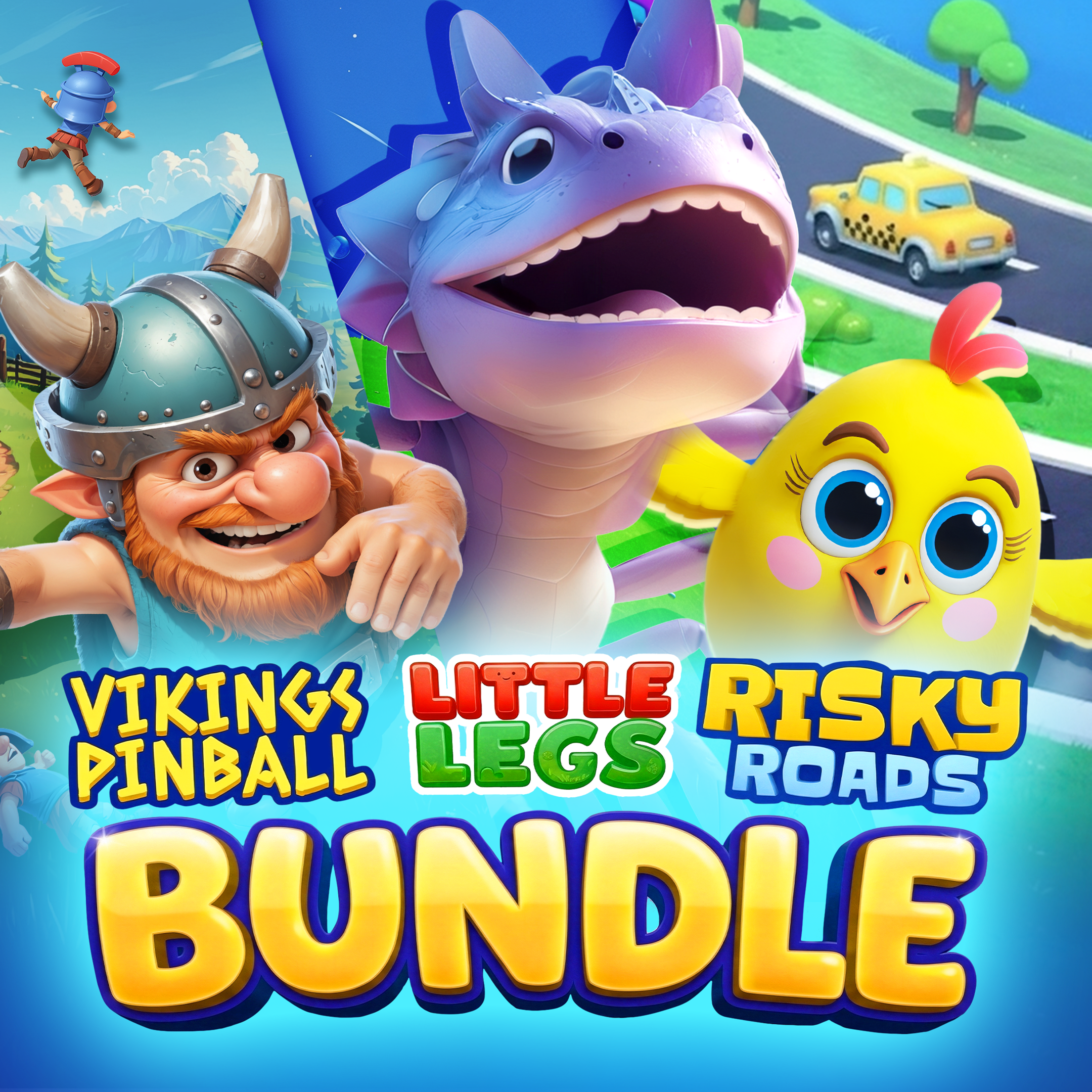 Vikings Pinball + Little Legs + Risky Roads (Bundle)