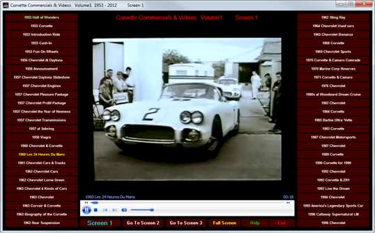 Corvette Commercials and Videos Volume 1 1953-2012 screenshot 2