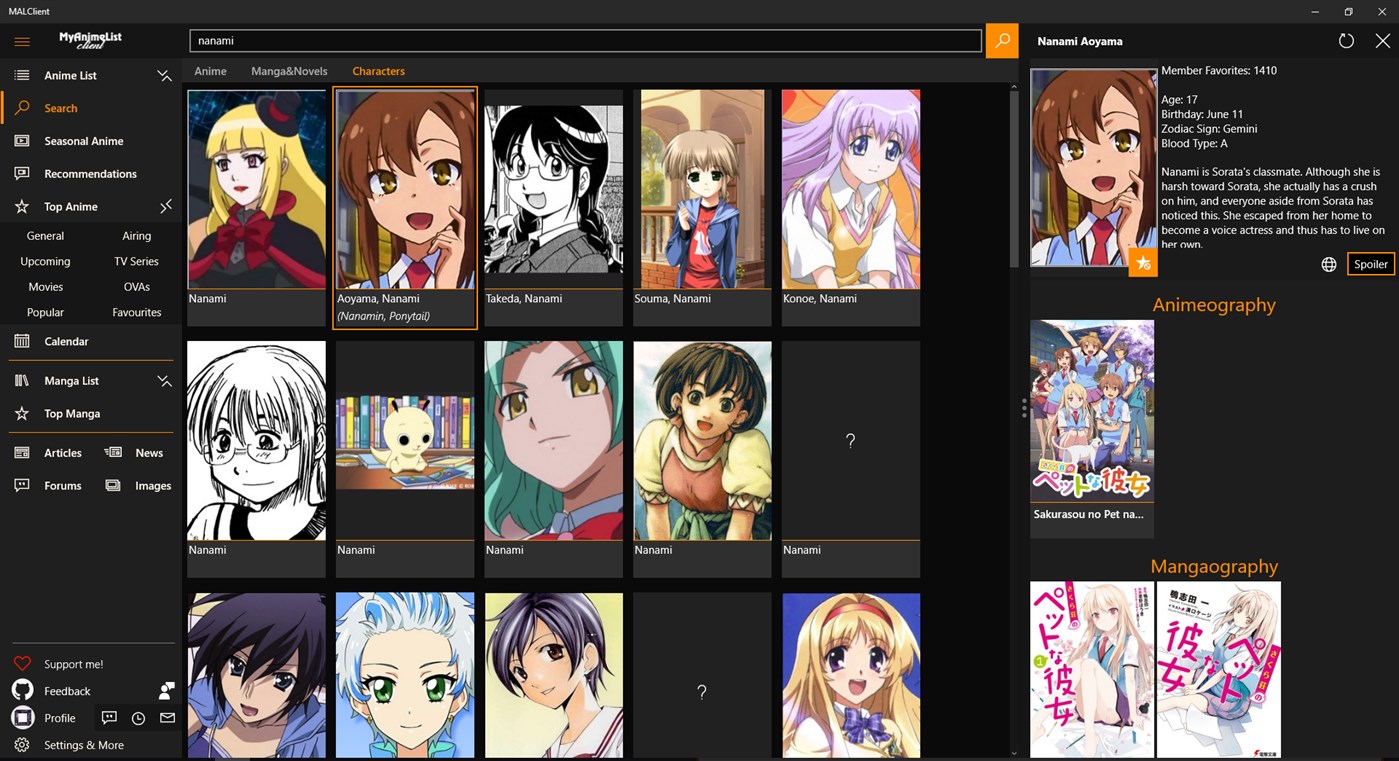 #8. MALClient (Windows) 由: Drutol
