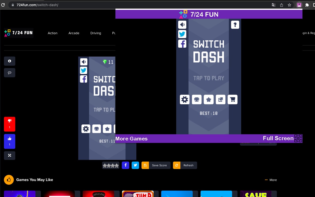 Switch Dash - Html5 Game
