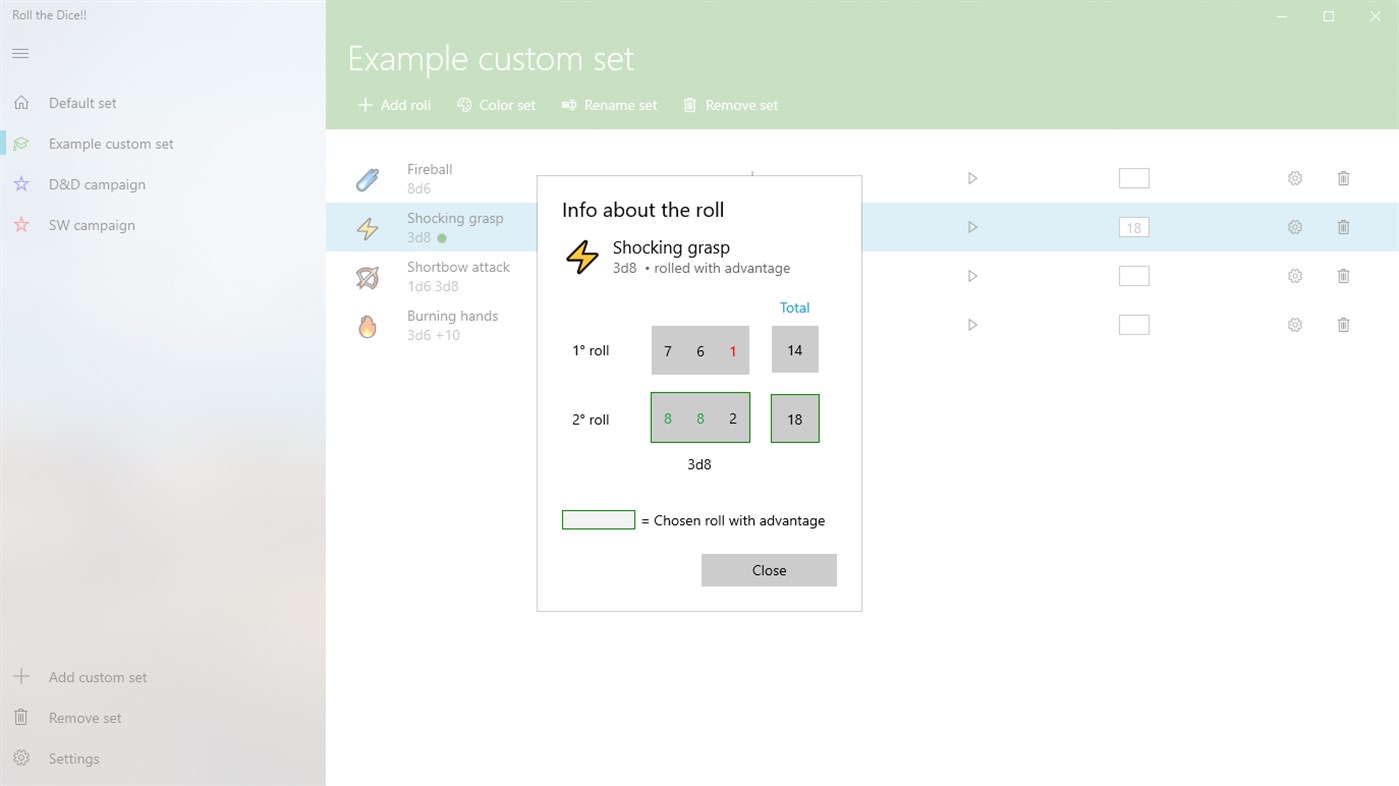 #3. Roll the Dice!! (Windows) 由: Federico Gava