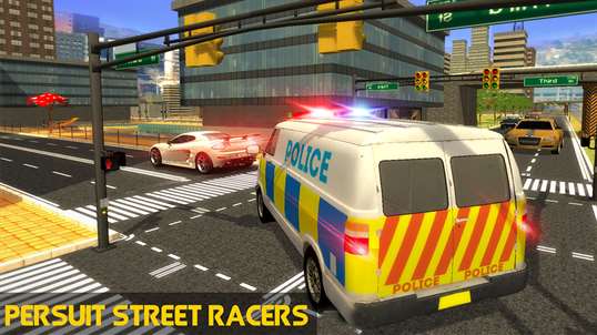 Police Mini Bus Crime Pursuit 3D - Chase Criminals screenshot 2