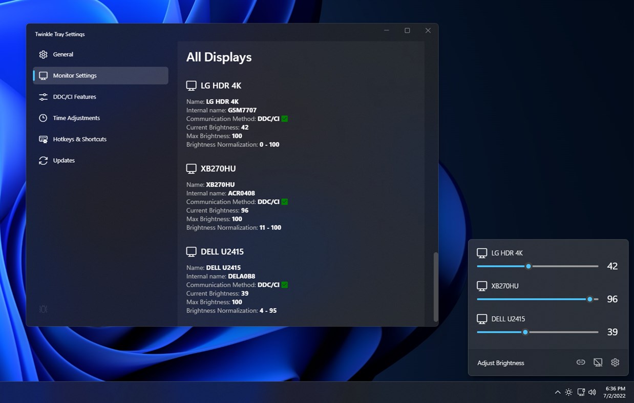 #1. Twinkle Tray: Brightness Slider (Windows) Ved: Xander Frangos