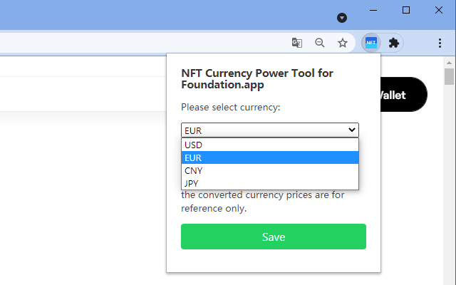 NFT Currency Power Tool for Foundation.app