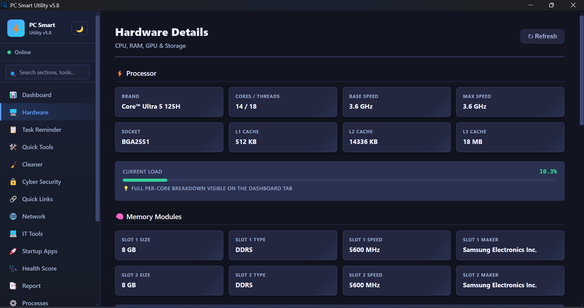 PC Smart Utility screenshot