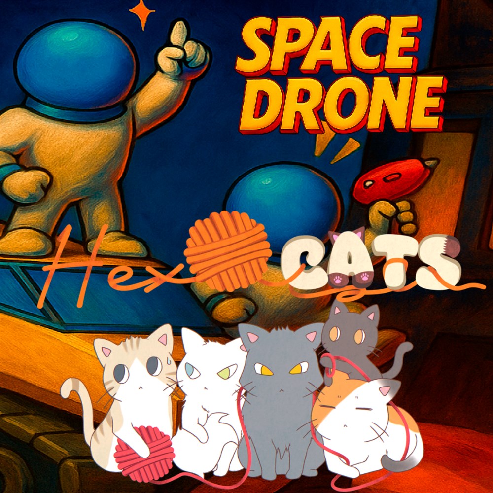 Space Drone and Hex Cats Bundle cover art (full size)