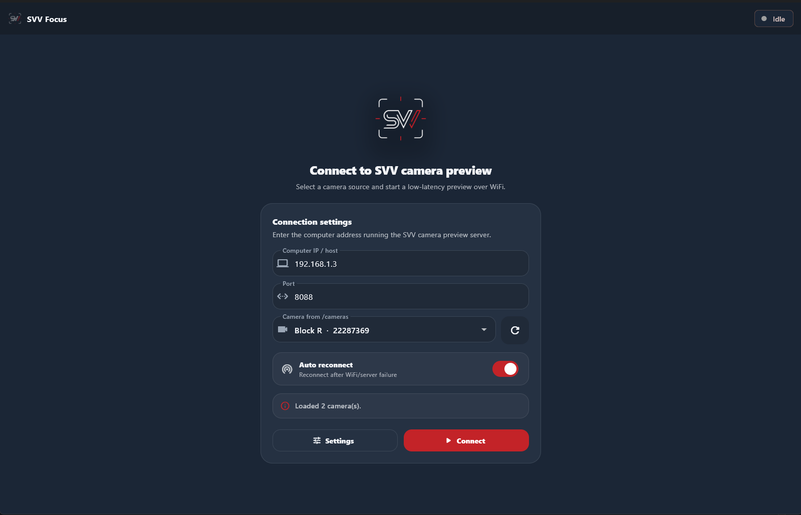 SVV Focus screenshot