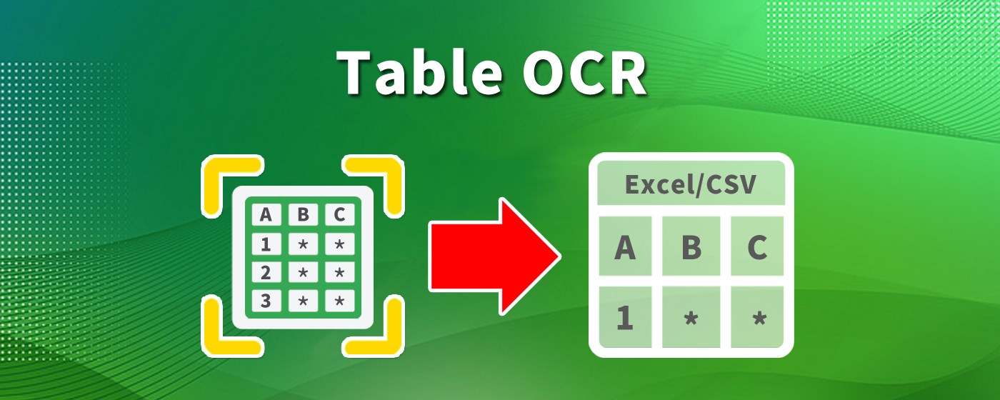 Table OCR - Extract tabular data from Pdf/Img marquee promo image