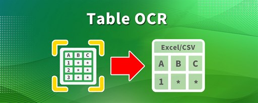 Table OCR - Extract tabular data from Pdf/Img marquee promo image