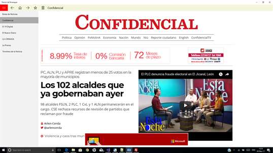 Newspapers from Nicaragua screenshot 1