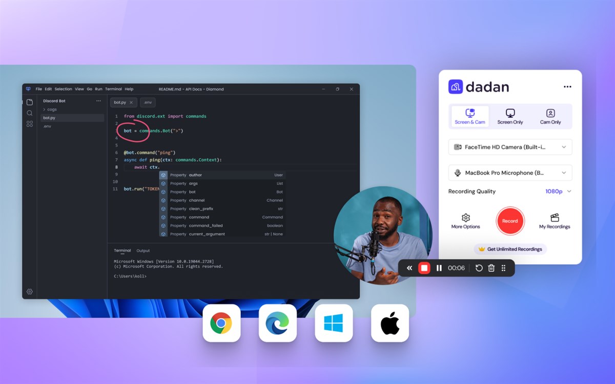 Dadan - Screen Recording & Annotation Tool