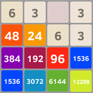 2048 odd numbers 3+3 max