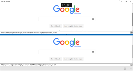 Split My Browser screenshot 2