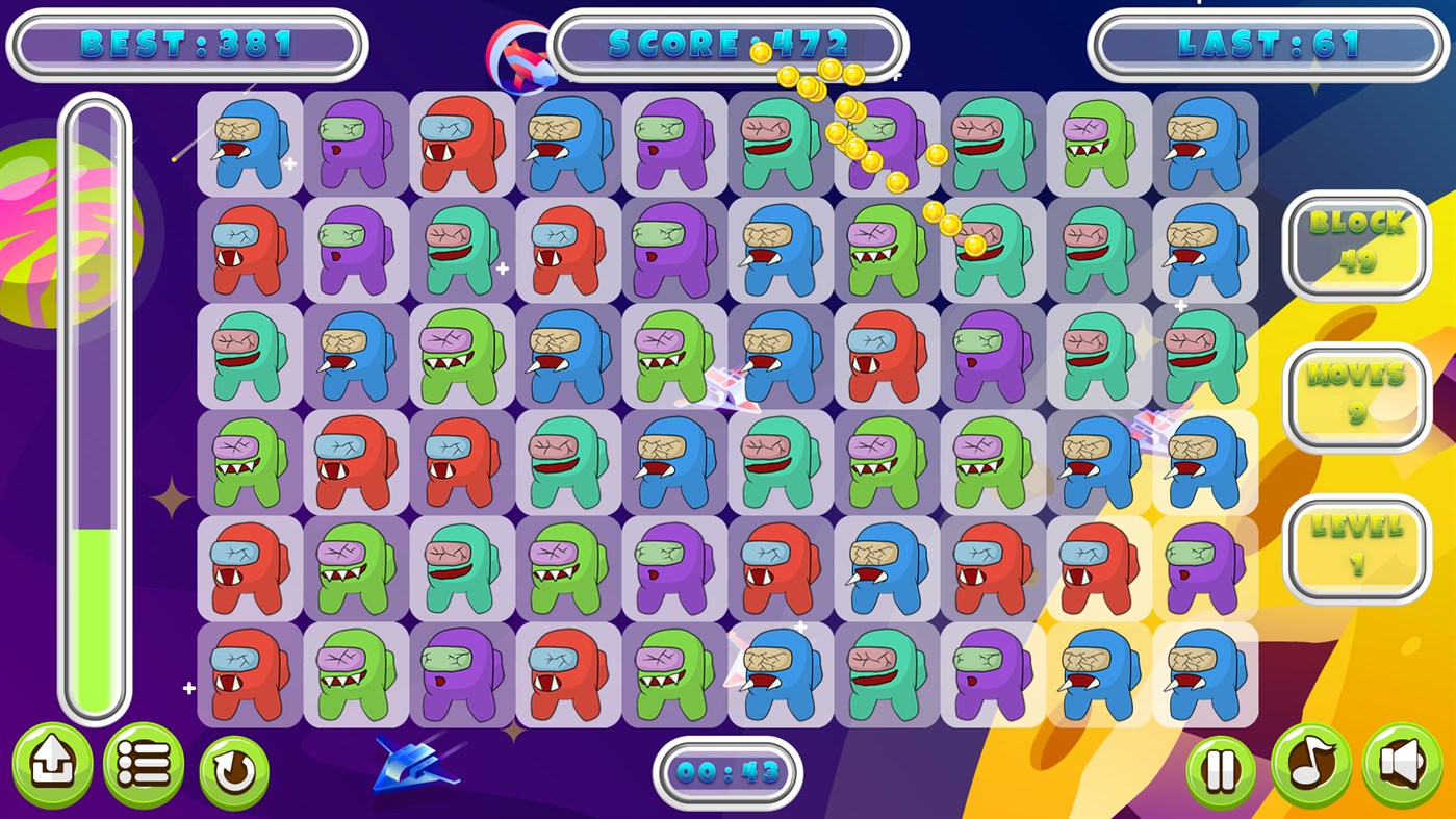 #3. Impostor Match 3 (Windows) Podle: CanardGames