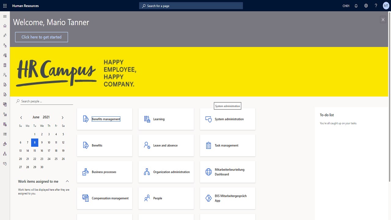 Snapshot 3 of Dynamics 365 HR Best Practice Solution